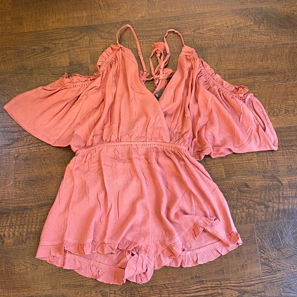 Topshop Romper Swim Coverup